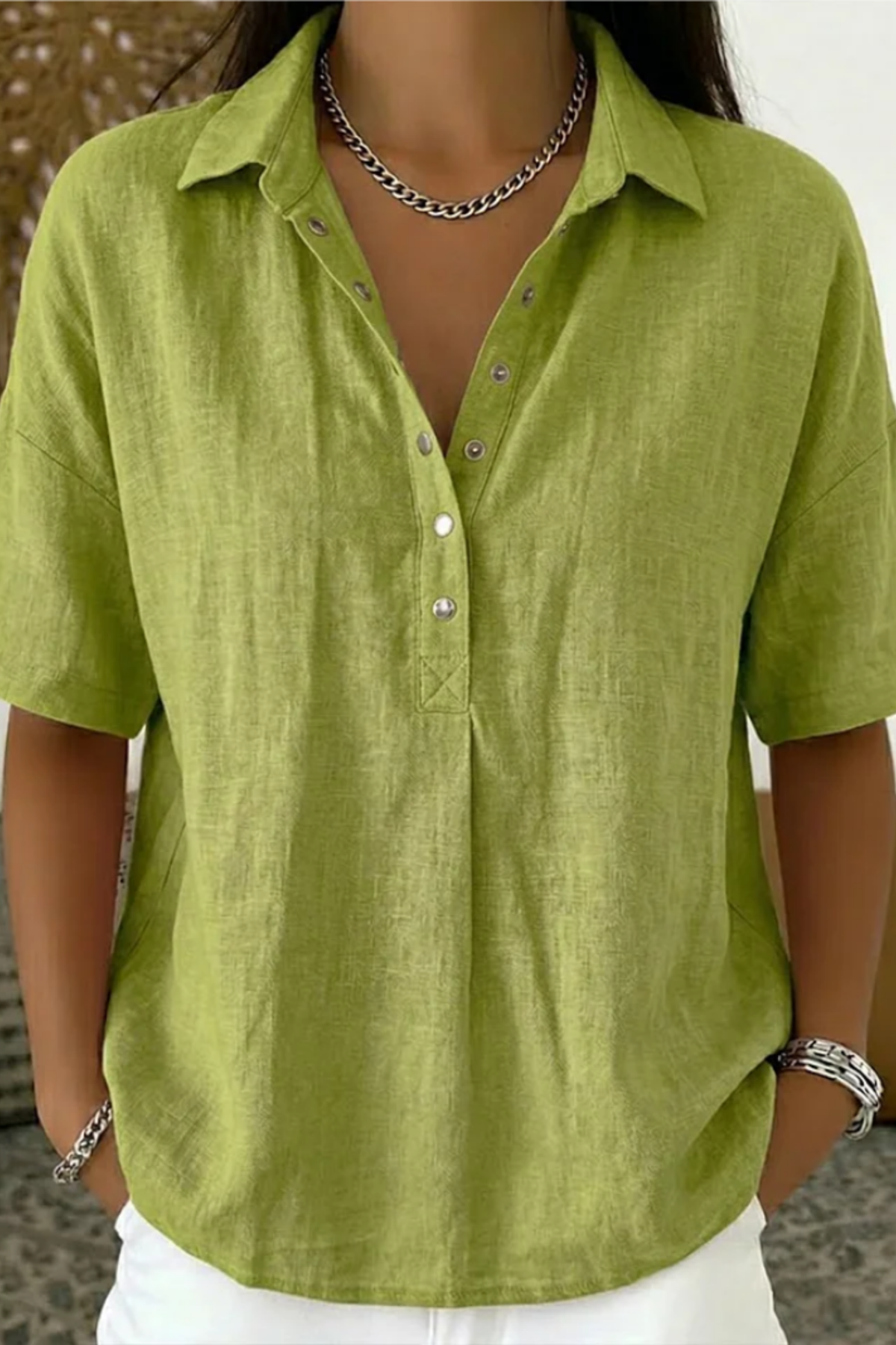 Mirel Ligne | à boutons pression blouse (Offre spéciale : 1 + 1)