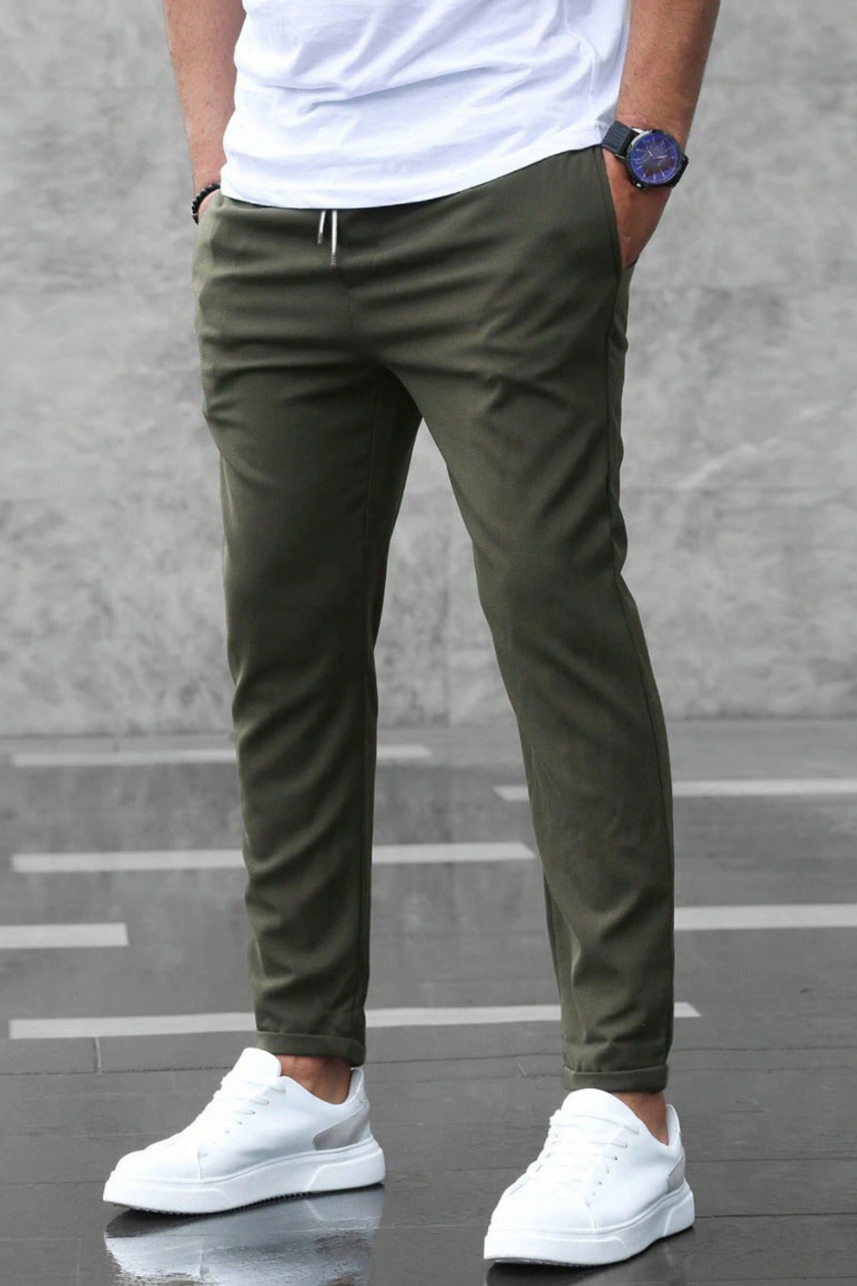 Valerion Ligne | pantalon jogging ajusté à cordon