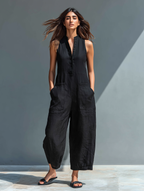 Leni™ | Eleganter ärmelloser Jumpsuit