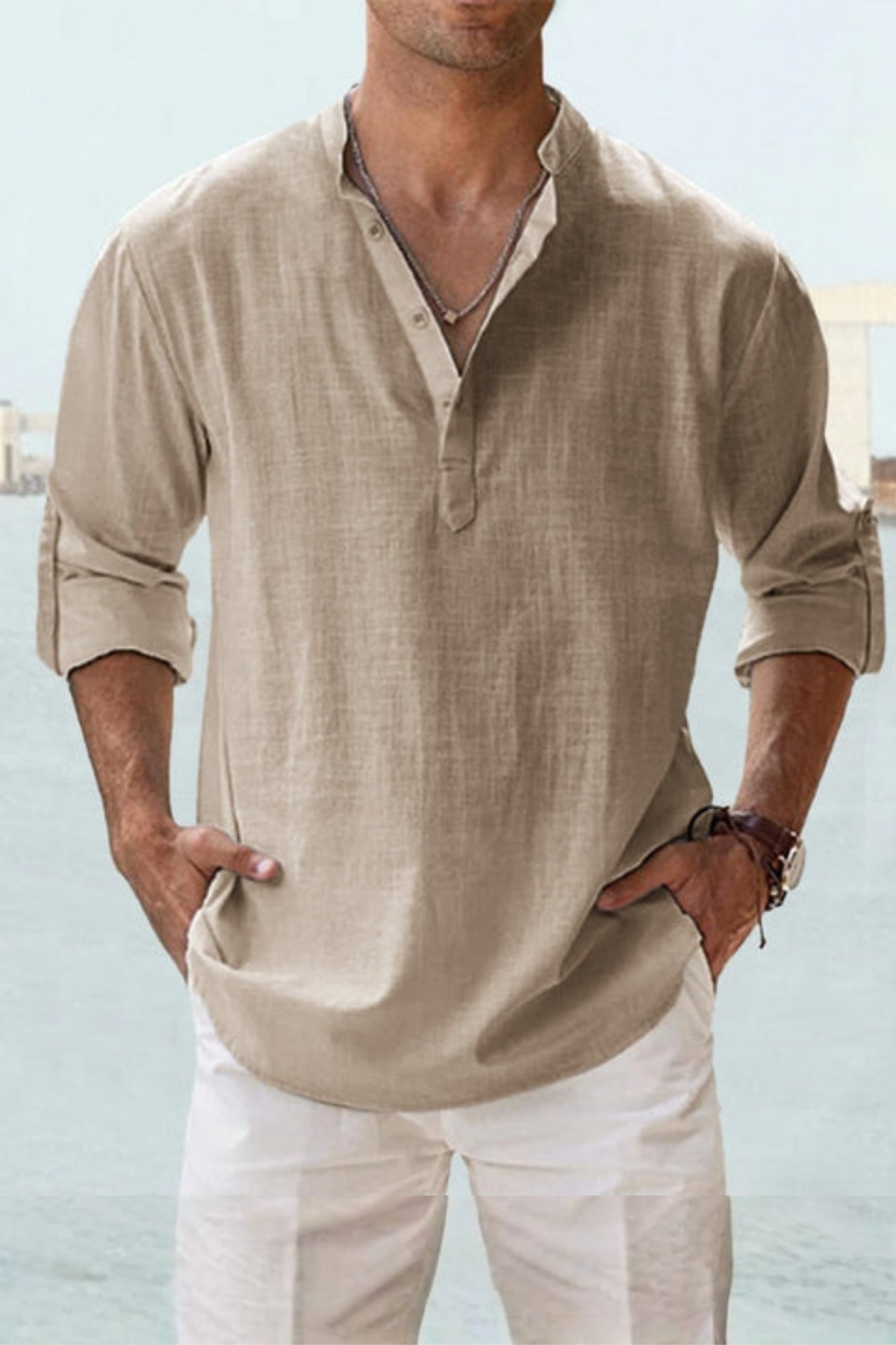 Cedrion Ligne | chemise col tunisien