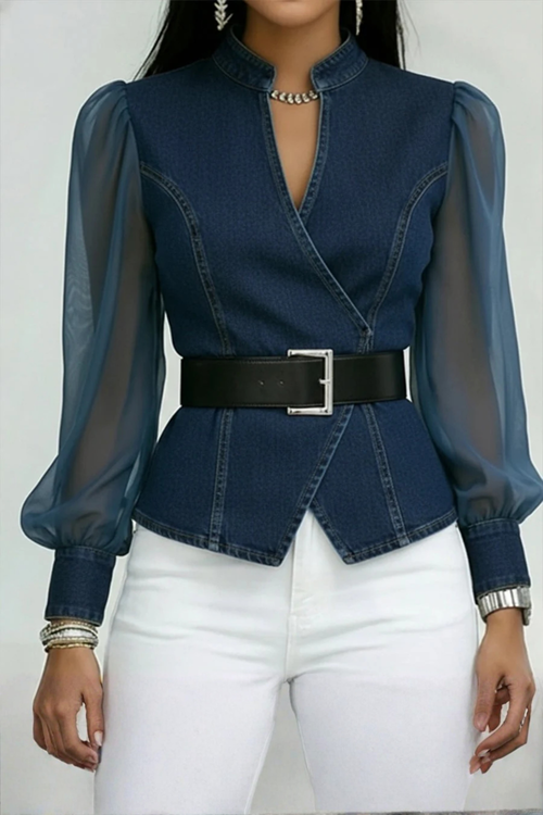 Antonia™ - Elegante Bluse mit Gürtel