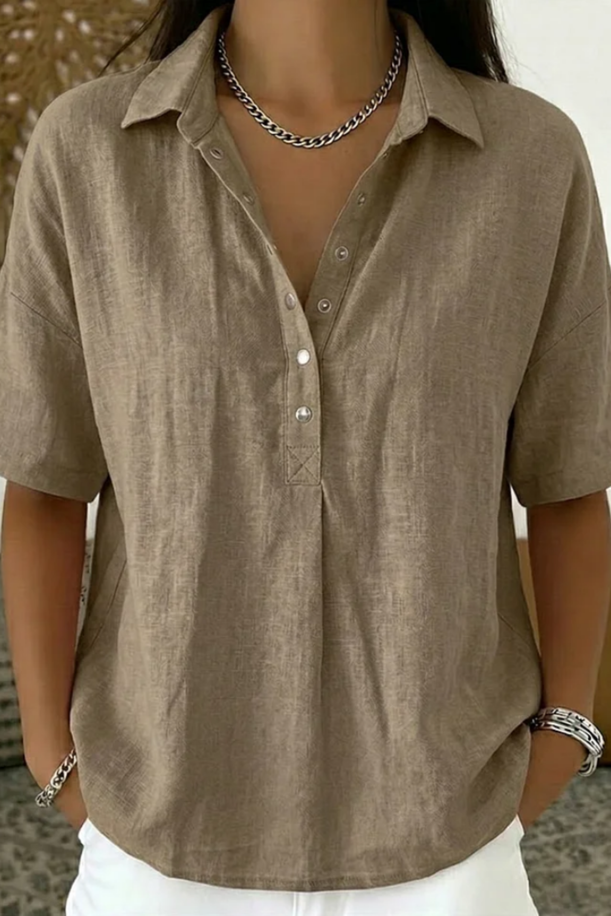 Mirel Ligne | à boutons pression blouse