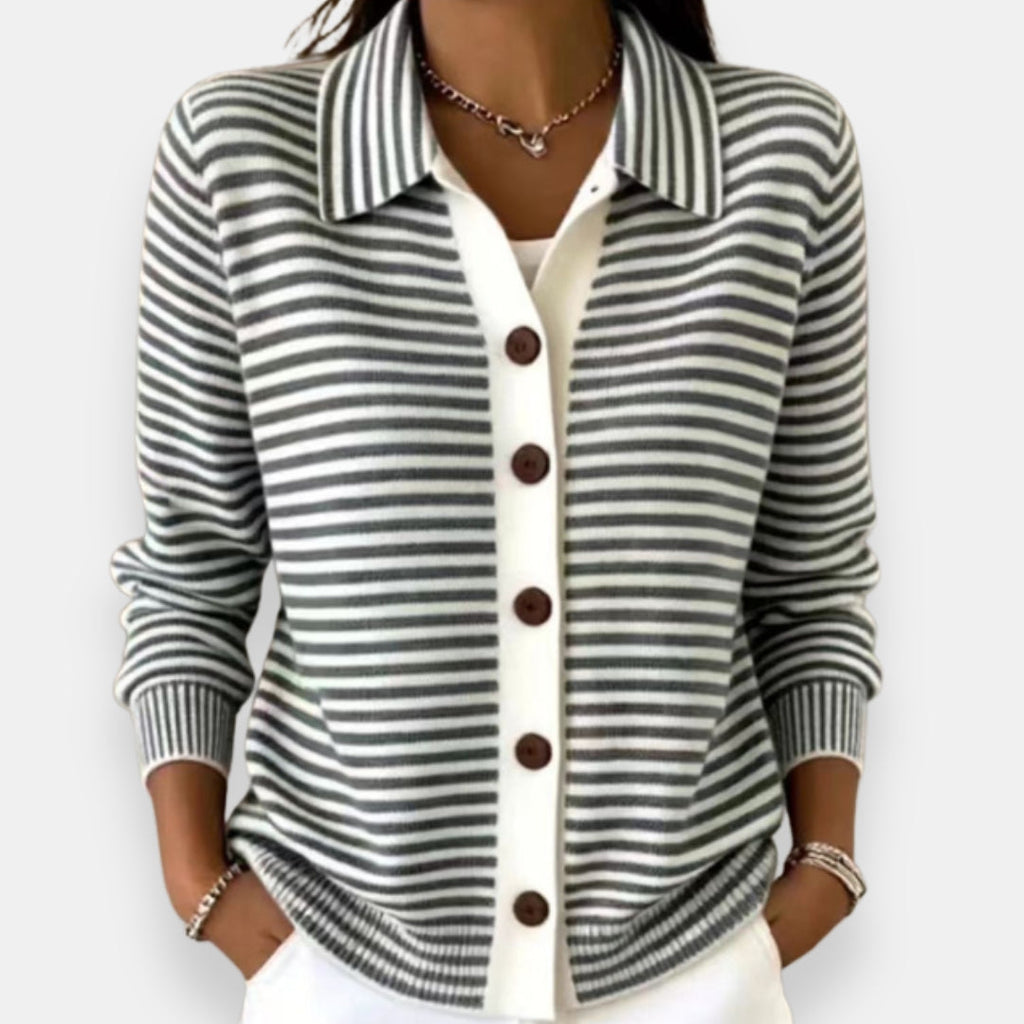Nola™ - Eleganter Streifen-Cardigan