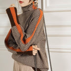 Lindemann Atelier | Malou – Rollkragenpullover mit Kontraststreifen