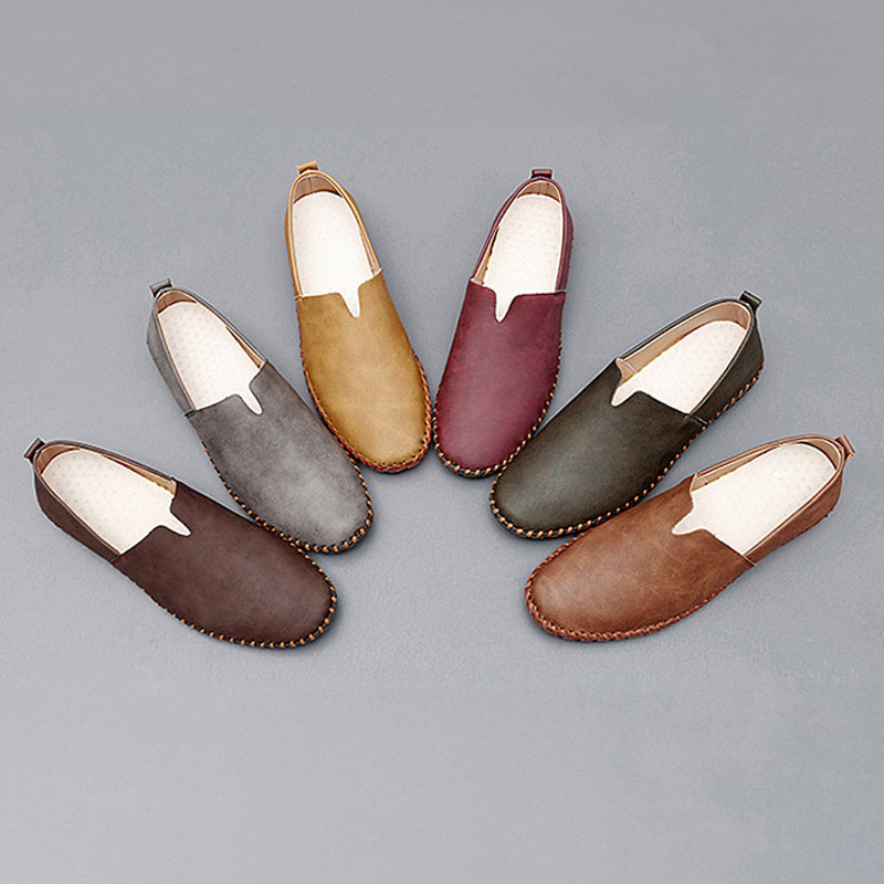 Larevion Solvane | mocassin sans lacets à surpiqûres tressées