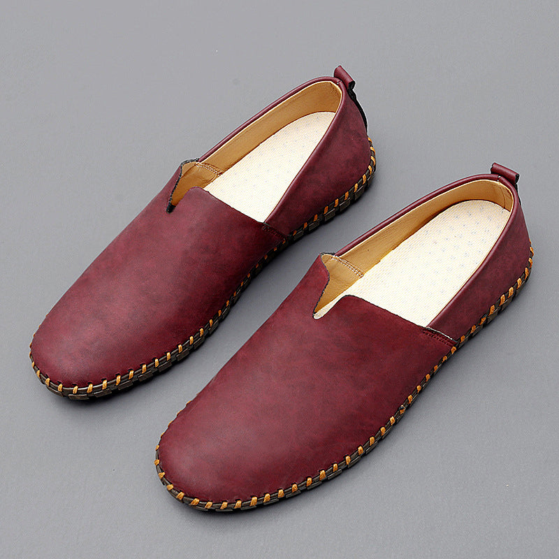 Larevion Solvane | mocassin sans lacets à surpiqûres tressées