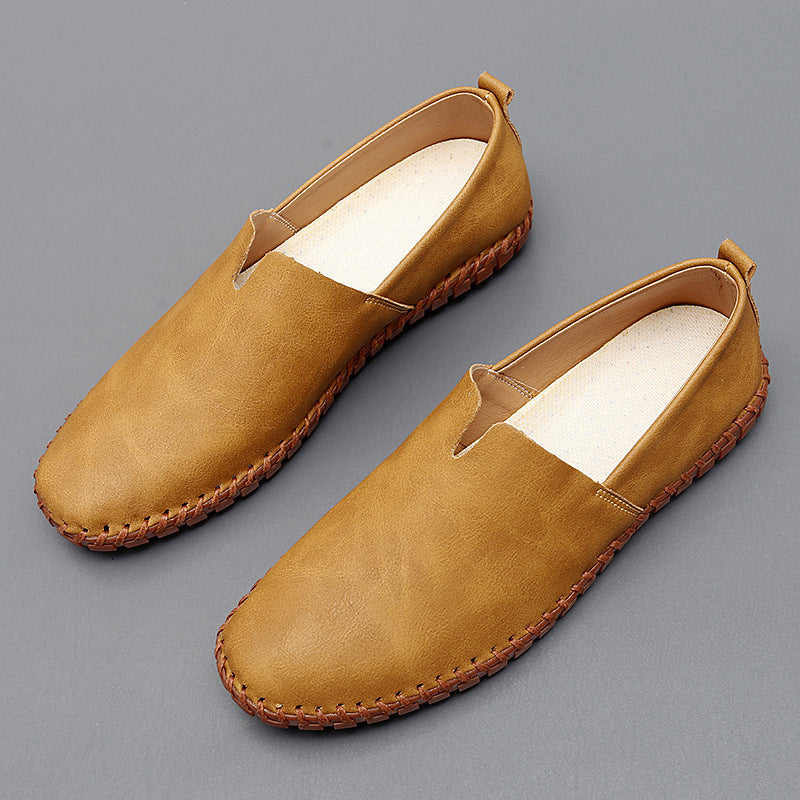 Larevion Solvane | mocassin sans lacets à surpiqûres tressées