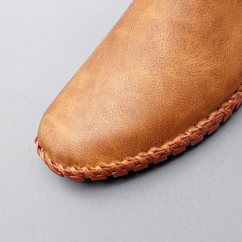 Larevion Solvane | mocassin sans lacets à surpiqûres tressées