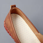 Larevion Solvane | mocassin sans lacets à surpiqûres tressées