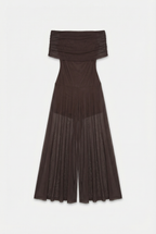 Isabella™ - Elegantes Schulterfreies Midikleid